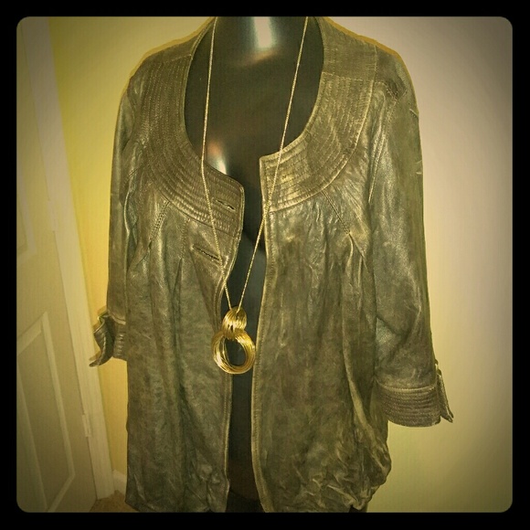 COPY - Leather jacket - Picture 1 of 4